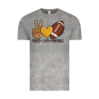 Cloud Rock peace love football Vintage Tee - AdoDesignShop