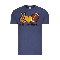 Vintage Denim peace love football Vintage Tee - AdoDesignShop
