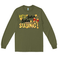 Army Green softball sister Long Sleeve Tee - MaliasSmallBusiness