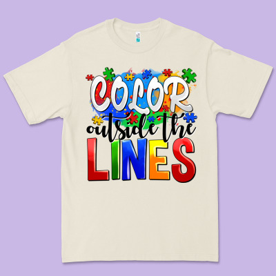 Color Outside The Lines Premium Tee Designed By Adodesignshop