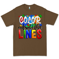 Cacao color outside the lines Premium Tee - AdoDesignShop