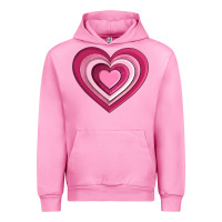 Fuchsia Pink sweet heart olivia Urban Hoodie - OliviaCreatesArt