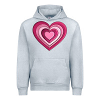 Heather Grey sweet heart olivia Urban Hoodie - OliviaCreatesArt