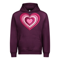 Mauve Wine sweet heart olivia Urban Hoodie - OliviaCreatesArt
