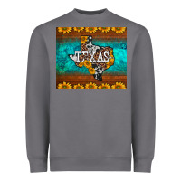 Storm sunflowers cowhide leopard texas map Heavyweight Sweatshirt - BarkalooDesign