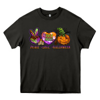 Asphalt peace love halloween Heavy Core Tee - BarkalooDesign