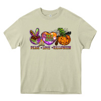 Mossy peace love halloween Heavy Core Tee - BarkalooDesign