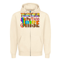 Sandshell Western LGBTQ+ Together We Rise Zipper Hoodie - BundleAndBundleShop