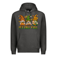 Charcoal Heather It's Fall Y'all Premium Hoodie - texasbilliewilder