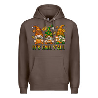 Coffee It's Fall Y'all Premium Hoodie - texasbilliewilder