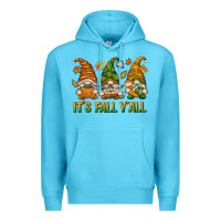 Ocean Blue It's Fall Y'all Premium Hoodie - texasbilliewilder