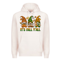 Pale Pink It's Fall Y'all Premium Hoodie - texasbilliewilder