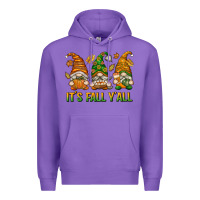 Purple It's Fall Y'all Premium Hoodie - texasbilliewilder