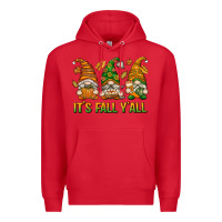 Red It's Fall Y'all Premium Hoodie - texasbilliewilder