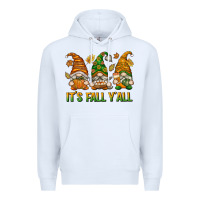 White It's Fall Y'all Premium Hoodie - texasbilliewilder