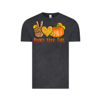 Vintage Black peace love fall Vintage Tee - AdoDesignShop