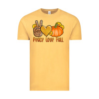 Vintage Mustard peace love fall Vintage Tee - AdoDesignShop