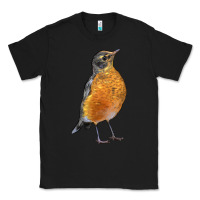 Black American Robin Bird Classic Tee - LillyAllenDesigns
