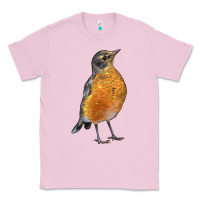 Bubblegum Pink American Robin Bird Classic Tee - LillyAllenDesigns