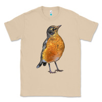 Mushroom American Robin Bird Classic Tee - LillyAllenDesigns