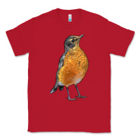 Red American Robin Bird Classic Tee - LillyAllenDesigns
