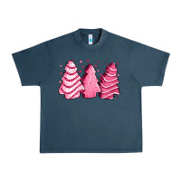 Midnight Navy pink Christmas cakes Urban Heavy Tee - Jasminsmagicworld