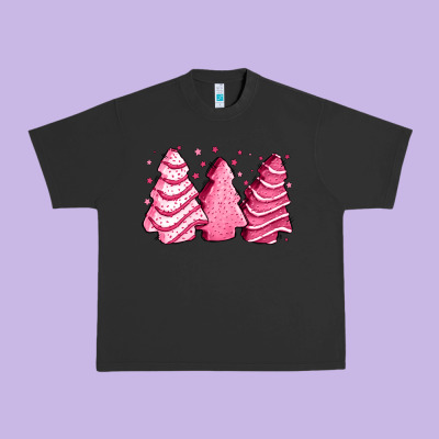 Pink Christmas Cakes Urban Heavy Tee Designed By Jasminsmagicworld