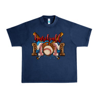 Navy baseball mom Urban Heavy Tee - AdoDesignShop