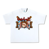 White baseball mom Urban Heavy Tee - AdoDesignShop