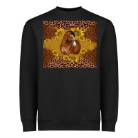 Black horse Heavyweight Sweatshirt - BarkalooDesign