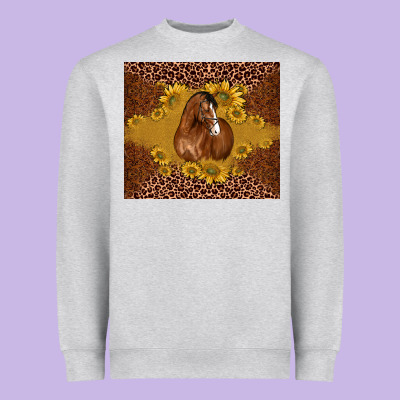 Horse Heavyweight Sweatshirt Designed By Barkaloodesign