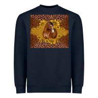 Navy horse Heavyweight Sweatshirt - BarkalooDesign