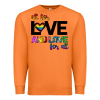 Carrot All For Love And Love For All Premium Sweatshirt - Bettercallsaul