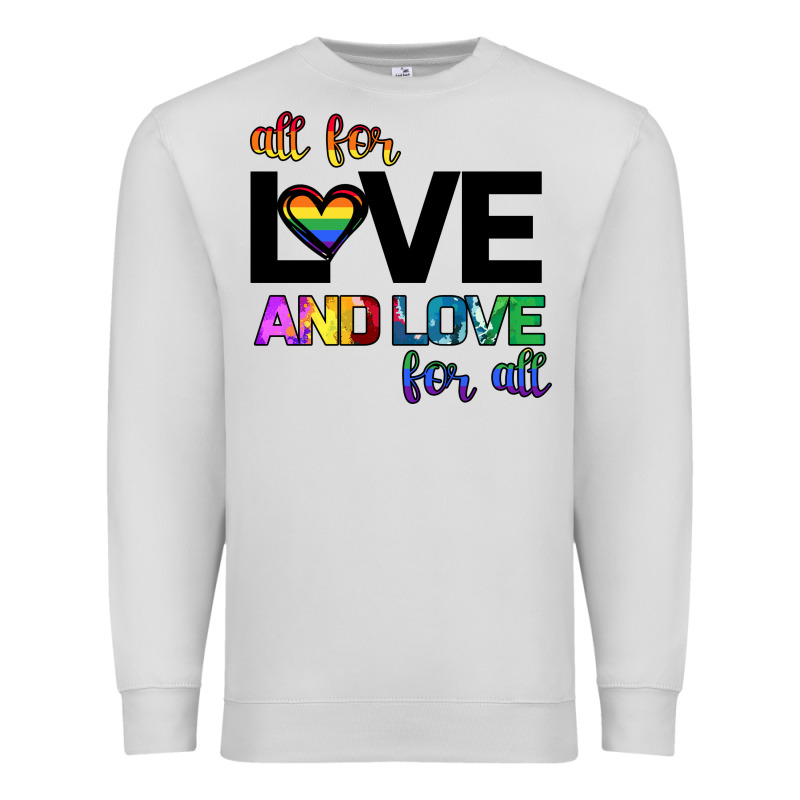All For Love And Love For All Premium Sweatshirt by Bettercallsaul | Teevron