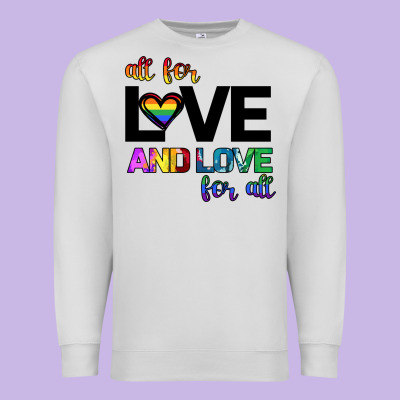 All For Love And Love For All Premium Sweatshirt Designed By Bettercallsaul