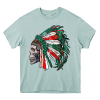 Arona mexican indian headdress with skull Heavy Core Tee - RanaPortraitStore