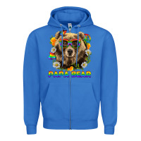 True Royal Papa Bear Pride LGBTQ+ Zipper Hoodie - BundleAndBundleShop