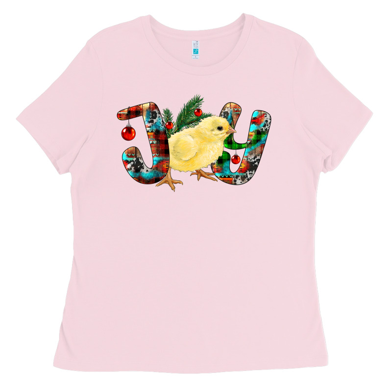 Christmas Joy Chick Ladies Tee by RanaPortraitStore | Teevron