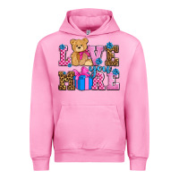 Fuchsia Pink love you more olivia Urban Hoodie - OliviaCreatesArt