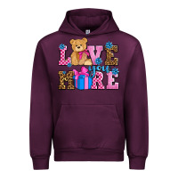 Mauve Wine love you more olivia Urban Hoodie - OliviaCreatesArt