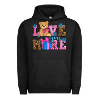 Pigment Black love you more olivia Urban Hoodie - OliviaCreatesArt