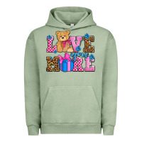 Pigment Oil Green love you more olivia Urban Hoodie - OliviaCreatesArt