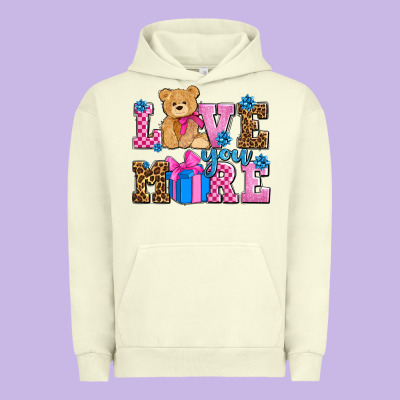 Love You More Olivia Urban Hoodie Designed By Oliviacreatesart