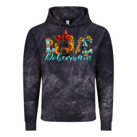 Cloud Black love dobermans Vintage Hoodie - Artiststas