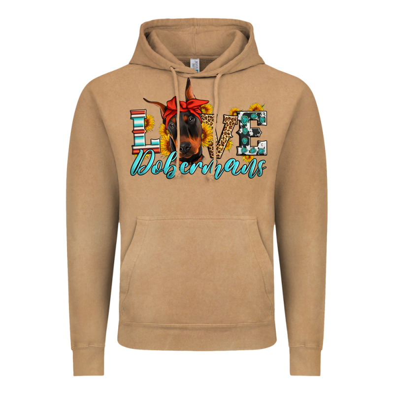 Love Dobermans Vintage Hoodie by Artiststas | Teevron