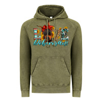 Vintage Olive love dobermans Vintage Hoodie - Artiststas