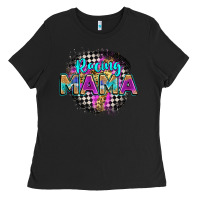 Black racing mama Ladies Tee - Zillion Design Studio