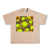 Burro tennis ball with sunflower and racket Urban Heavy Tee - BarkalooDesign