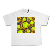 Lunar Rock tennis ball with sunflower and racket Urban Heavy Tee - BarkalooDesign