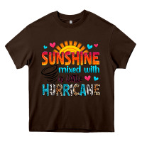 Chocolate Brown sunshine mixed with a little hurricane Heavy Core Tee - Zillion Design Studio